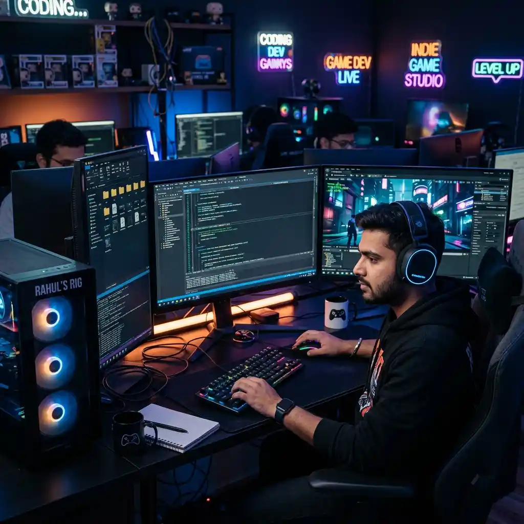 Game Developer at Work